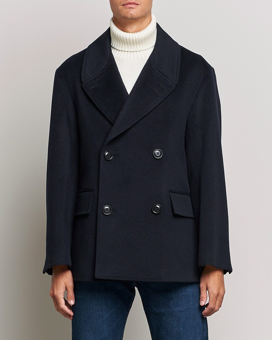 Herr | Jackor | Tiger of Sweden | Eerik Wool Peacoat Light Ink