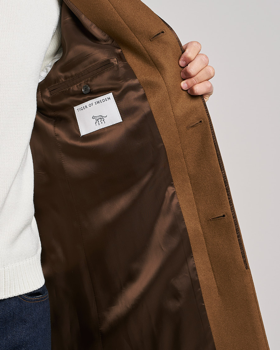 Herr | Jackor | Tiger of Sweden | Aleric Wool Coat Toasted Coconut