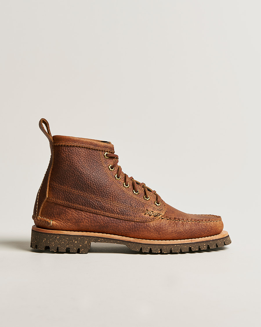 Herr | Yuketen Cortina Sole Angler Boots Brown Grain Calf | Yuketen | Cortina Sole Angler Boots Brown Grain Calf