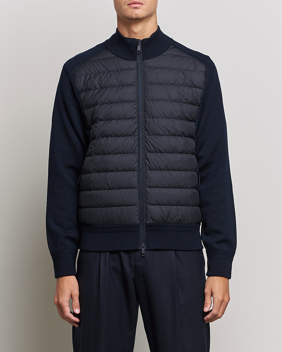 Herr | Jackor | Zegna | Padded Hybrid Jacket Navy