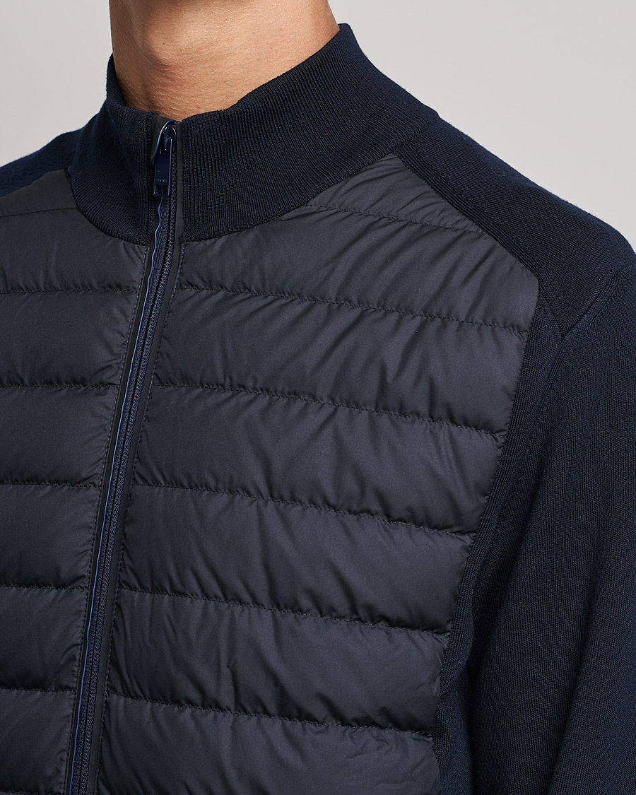 Herr | Jackor | Zegna | Padded Hybrid Jacket Navy