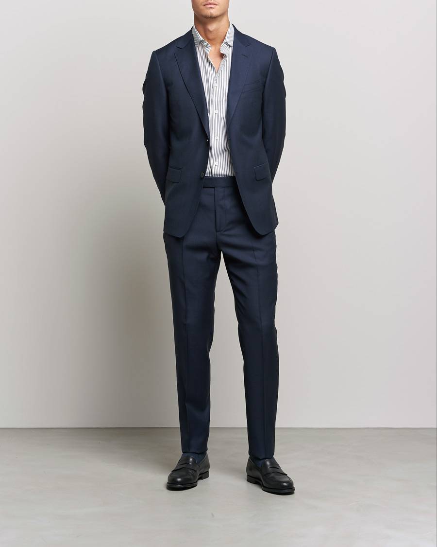 Herr | Kostymer | Zegna | Tailored Wool Suit Navy