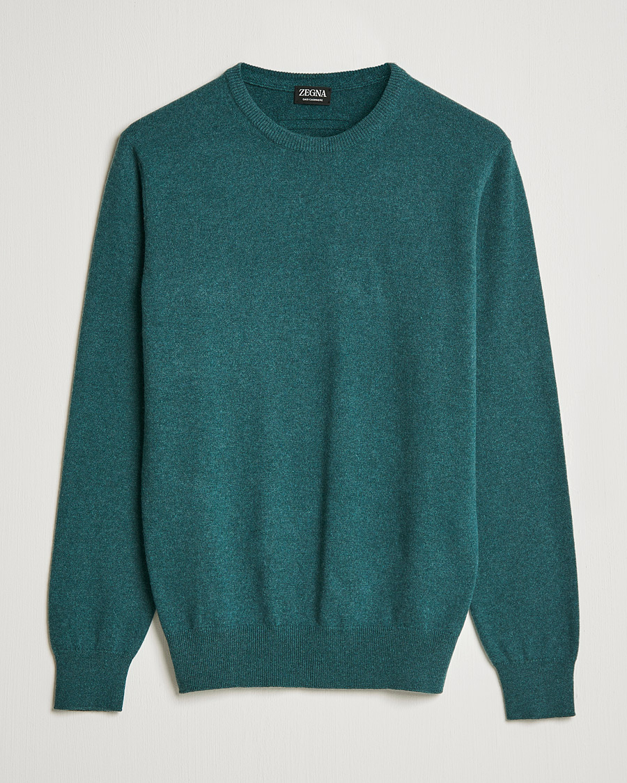 Herr | Tröjor | Zegna | Oasi Cashmere Crew Neck Teal