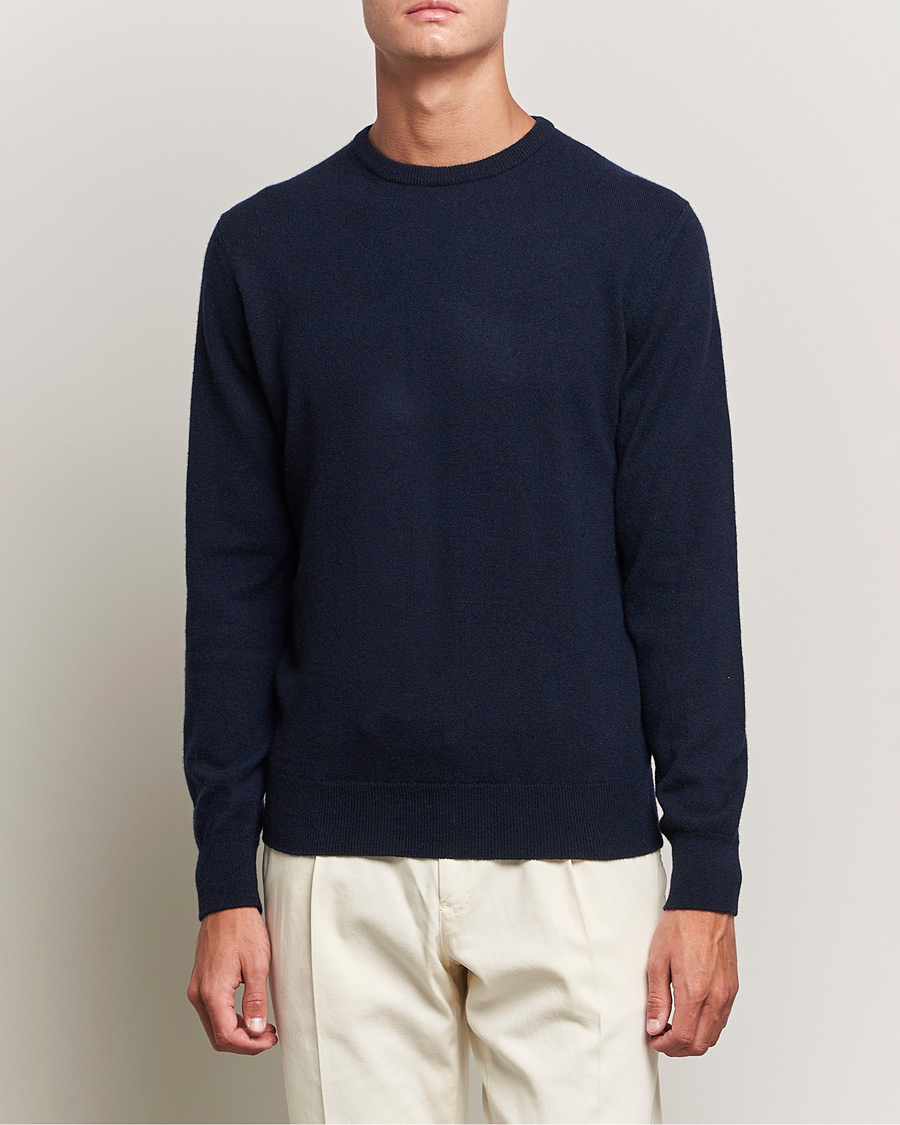 Herr | Tröjor | Zegna | Oasi Cashmere Crew Neck Navy