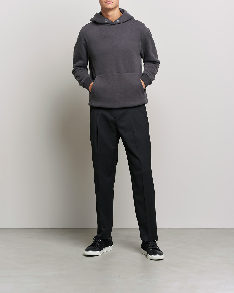 Herr | Tröjor | Zegna | Cotton/Cashmere Hoodie Heather Grey