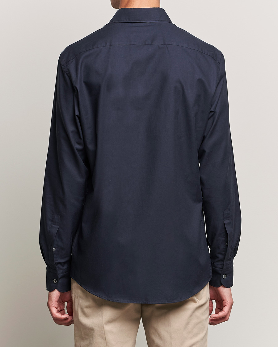 Herr | Skjortor | Zegna | Premium Cotton Shirt Navy