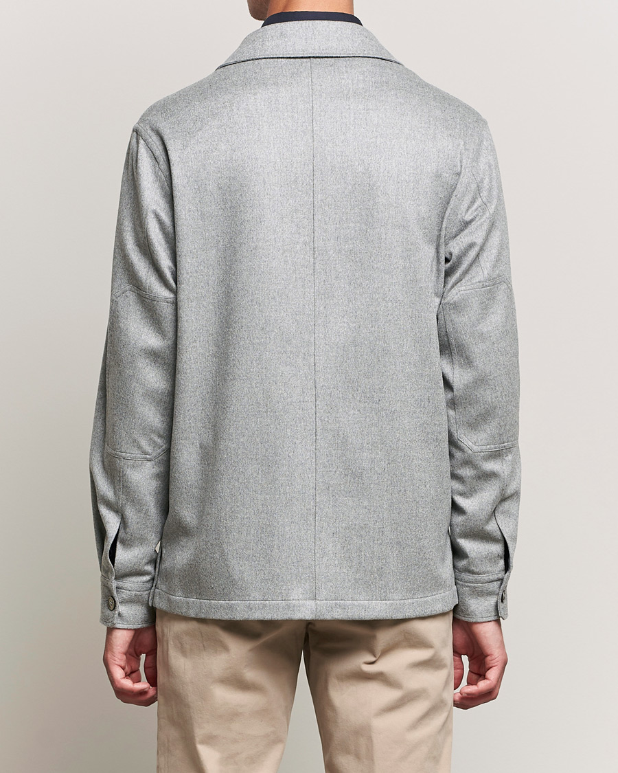 Herr | Skjortor | Zegna | Oasi Cashmere Overshirt Light Grey