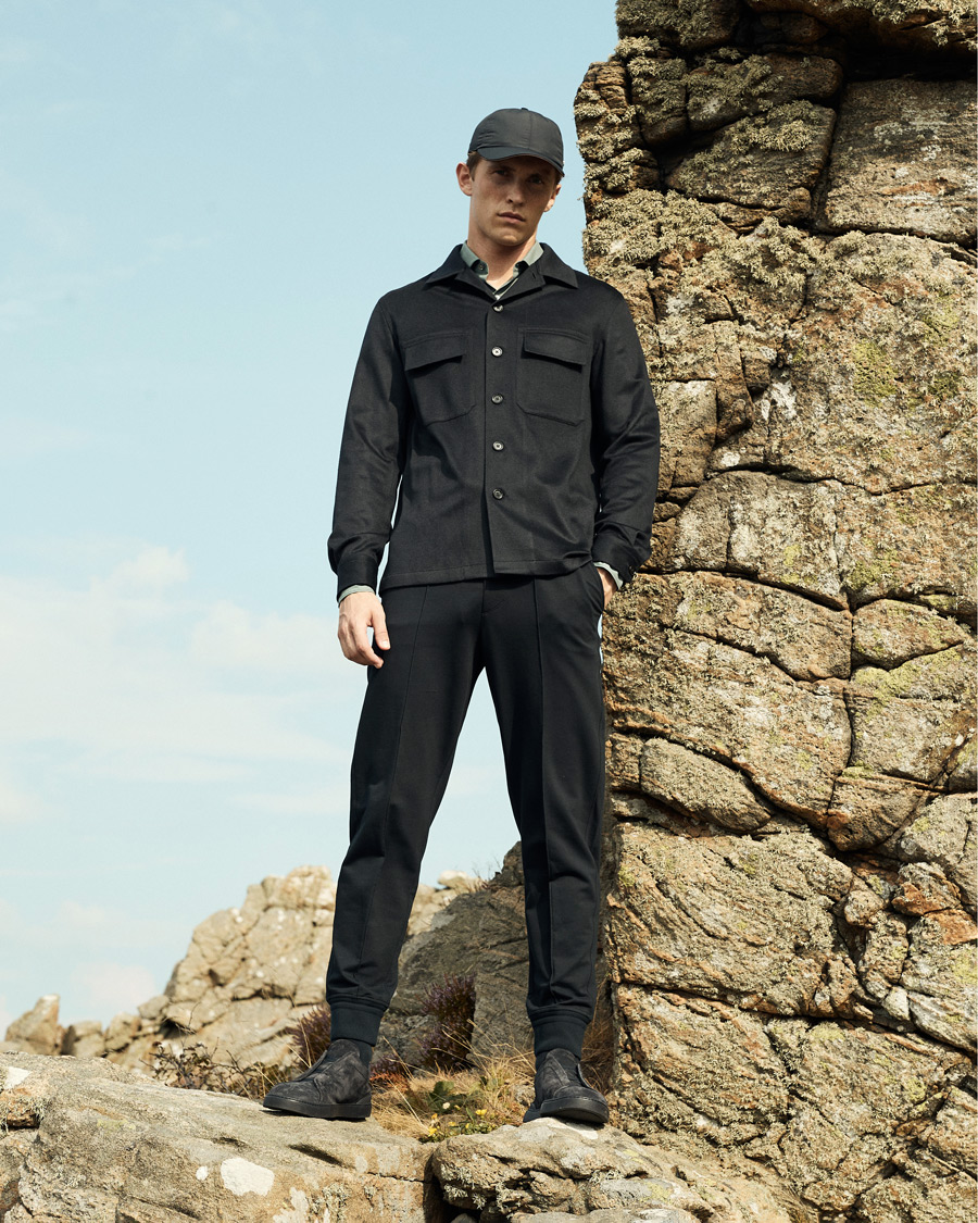 Herr | Skjortor | Zegna | Oasi Cashmere Overshirt Navy