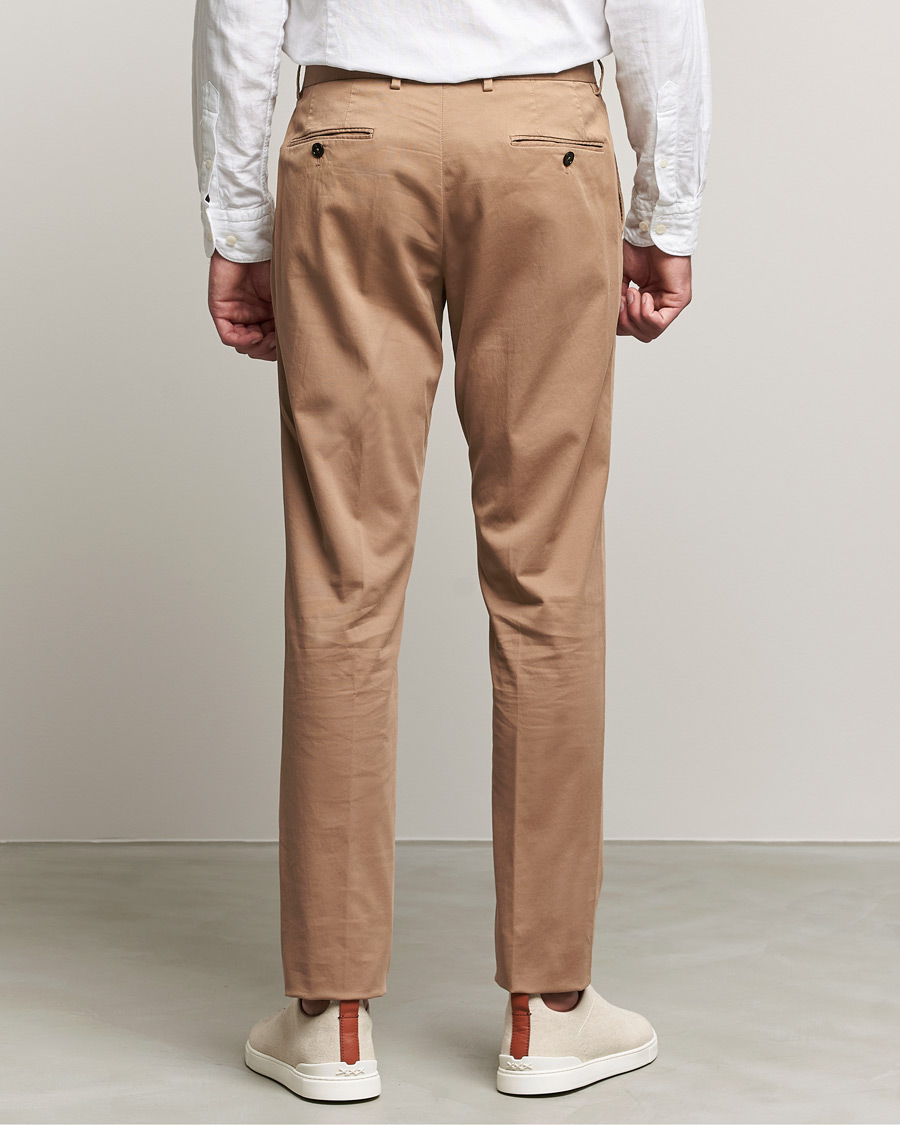 Herr | Byxor | Zegna | Premium Cotton Chinos Beige