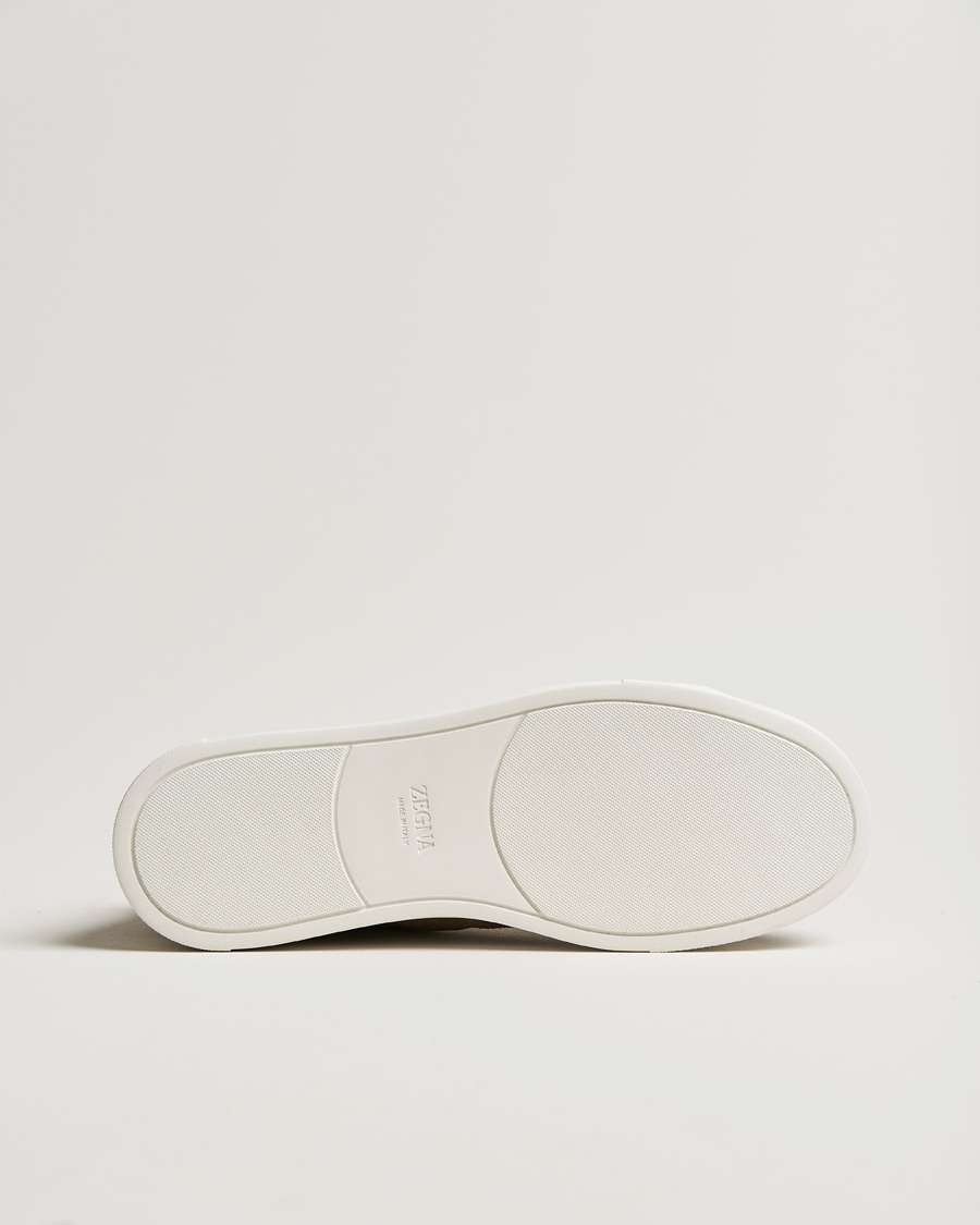 Herr | Zegna Triple Stitch Sneakers Beige Suede | Zegna | Triple Stitch Sneakers Beige Suede