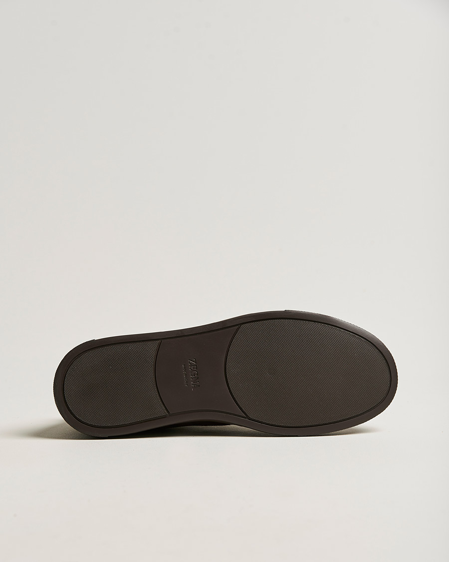 Herr | Sneakers | Zegna | Triple Stitch Sneakers Full Brown Suede