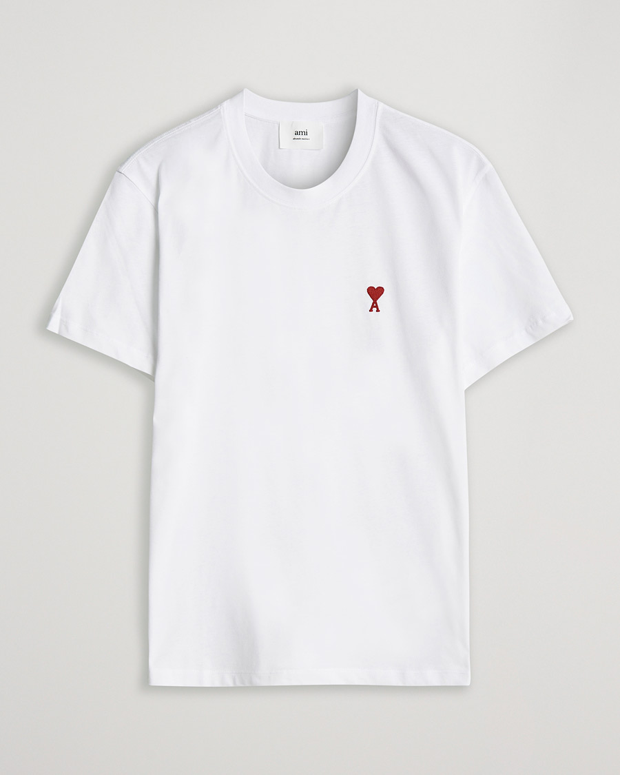 Herr | T-Shirts | AMI | Heart Logo T-Shirt White