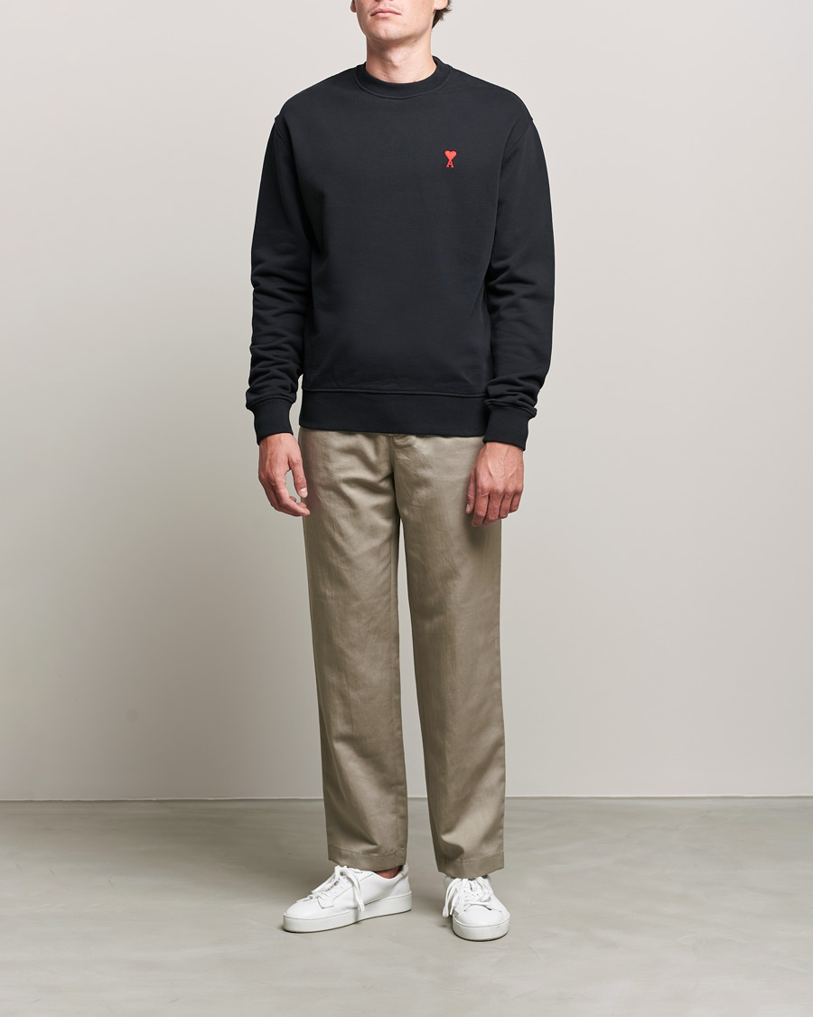 Herr | Tröjor | AMI | Heart Logo Sweatshirt Black