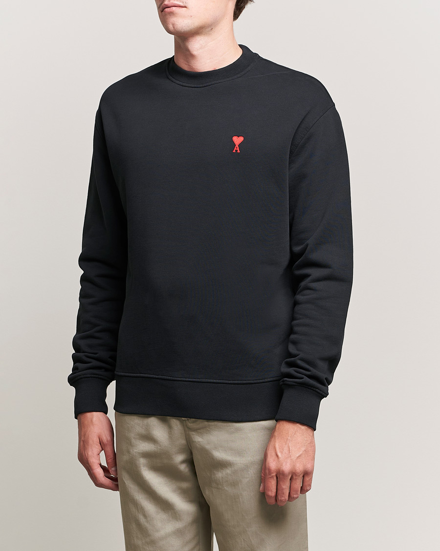 Herr | Tröjor | AMI | Heart Logo Sweatshirt Black