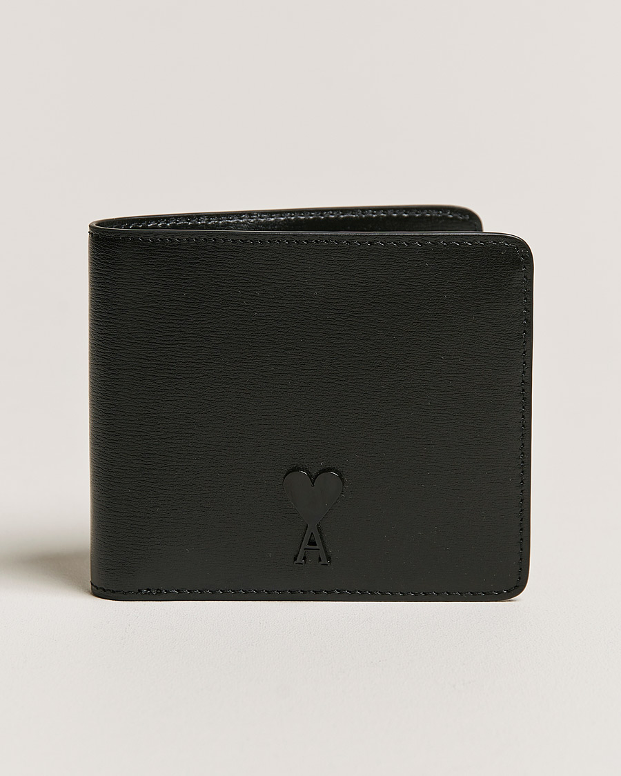 Herr | Vanlig Plånbok | AMI | Tonal Heart Logo Wallet Black
