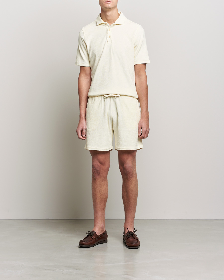 Herr | Shorts | Stenströms | Towelling Cotton Shorts Cream