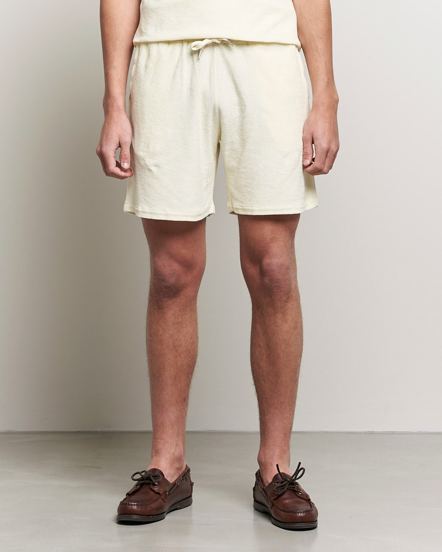 Herr | Shorts | Stenströms | Towelling Cotton Shorts Cream