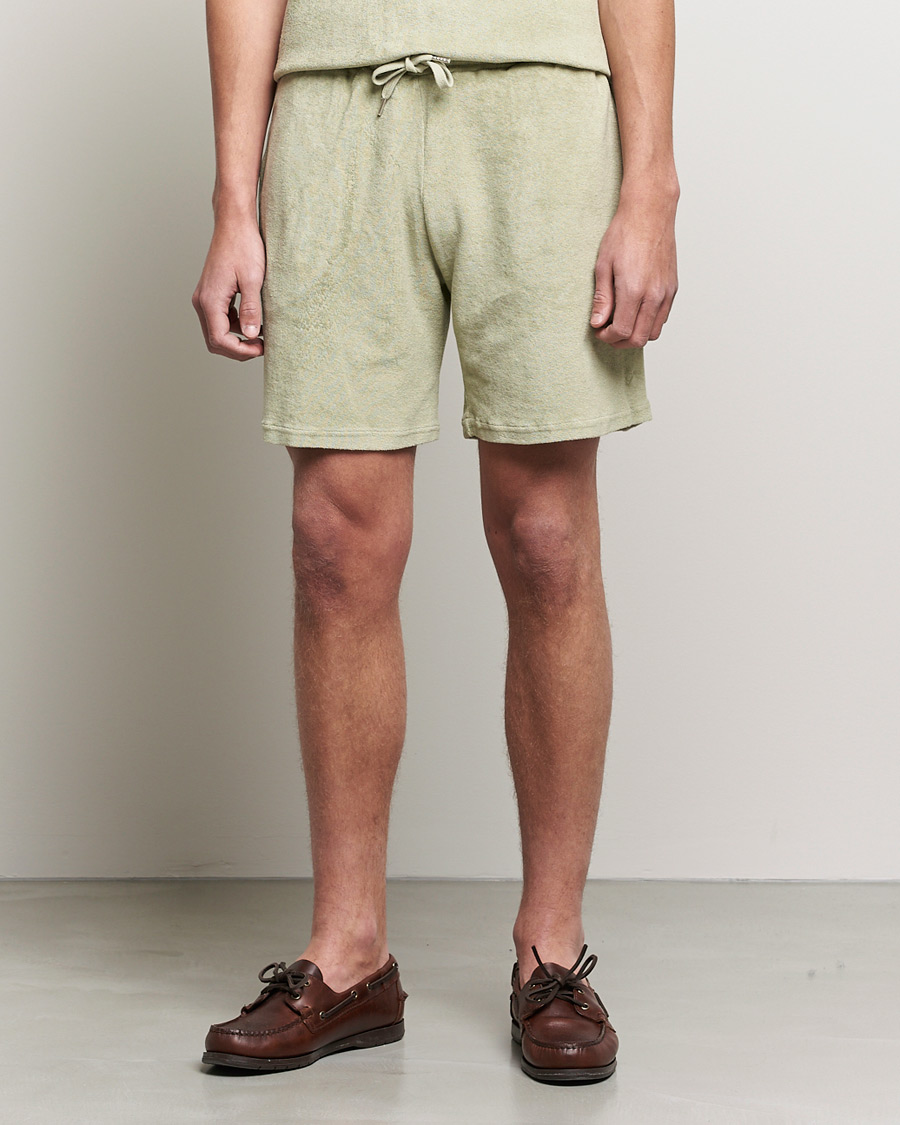 Herr | Shorts | Stenströms | Towelling Cotton Shorts Olive
