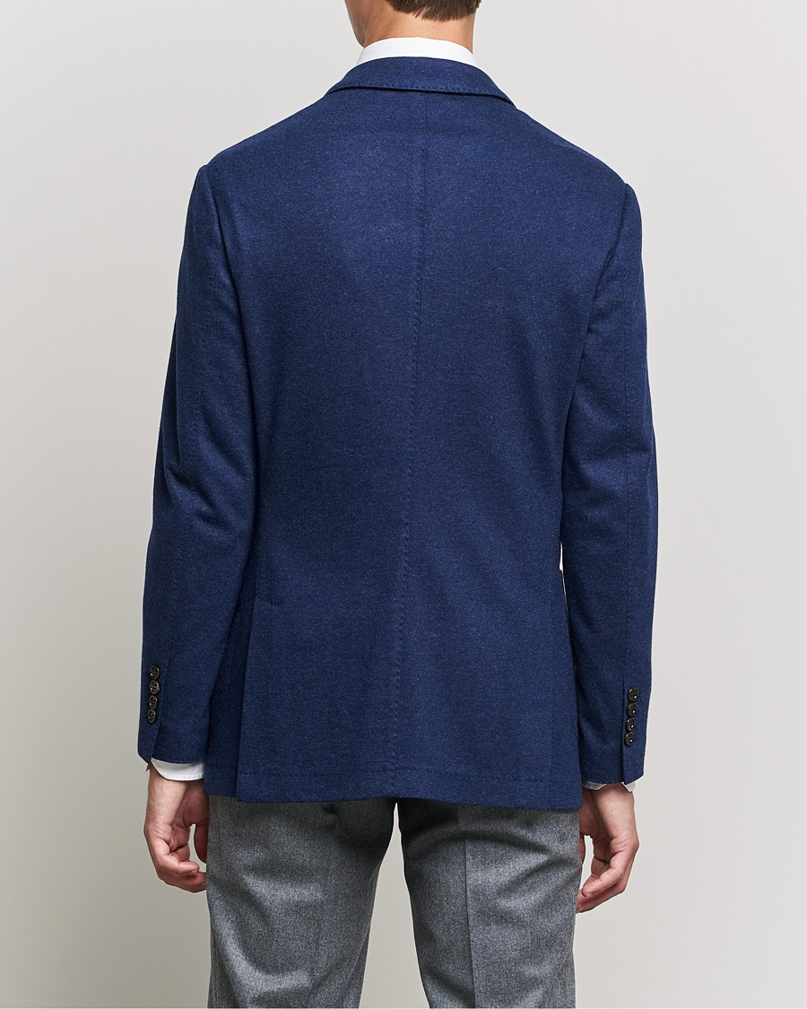 Herr | Kavajer | Brunello Cucinelli | Cashmere Jersey Jacket Dark Blue