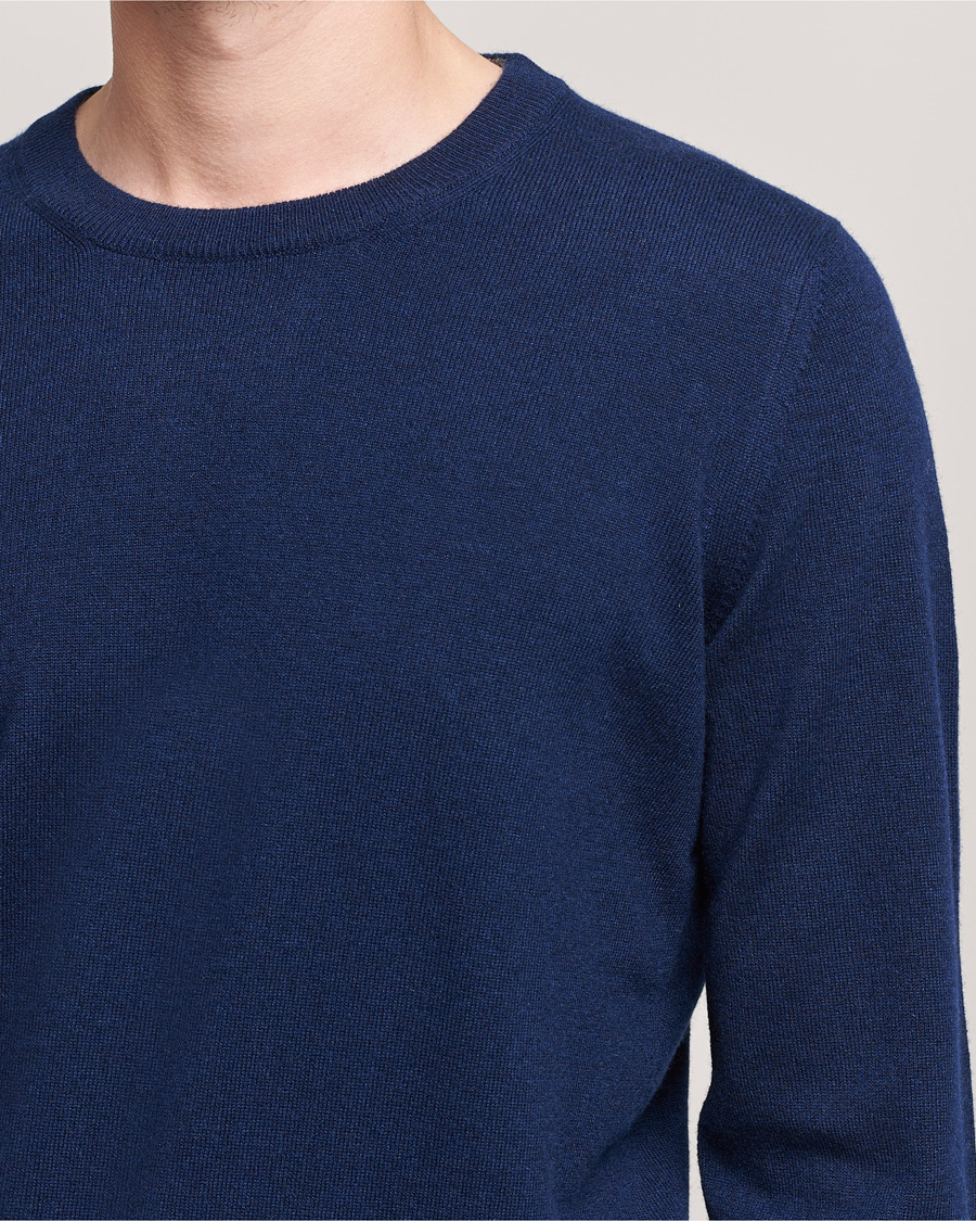 Herr | Tröjor | Brunello Cucinelli | 2 Ply Cashmere Pullover Navy
