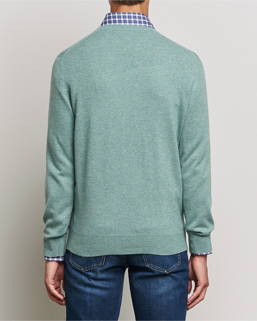 Herr | Tröjor | Brunello Cucinelli | 2 Ply Cashmere Pullover Emerald Green