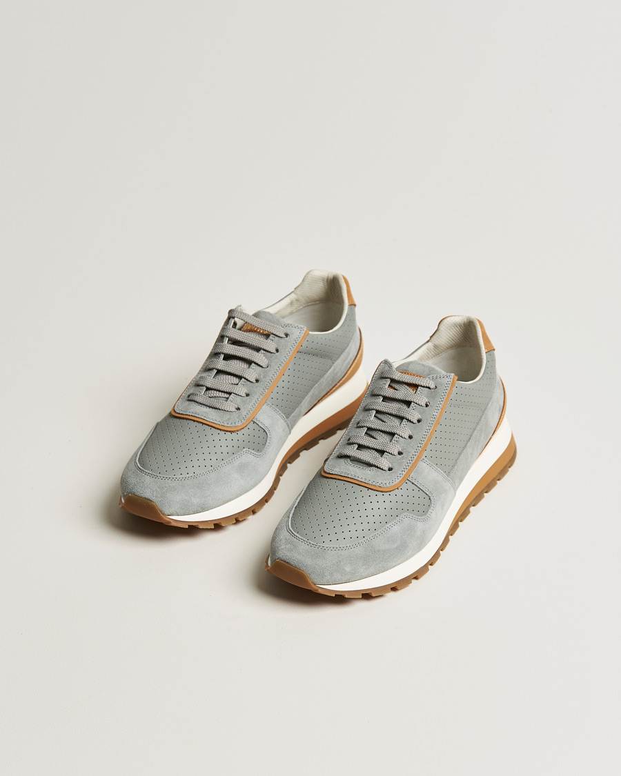 Herr | Running sneakers | Brunello Cucinelli | Running Sneaker Grey Suede