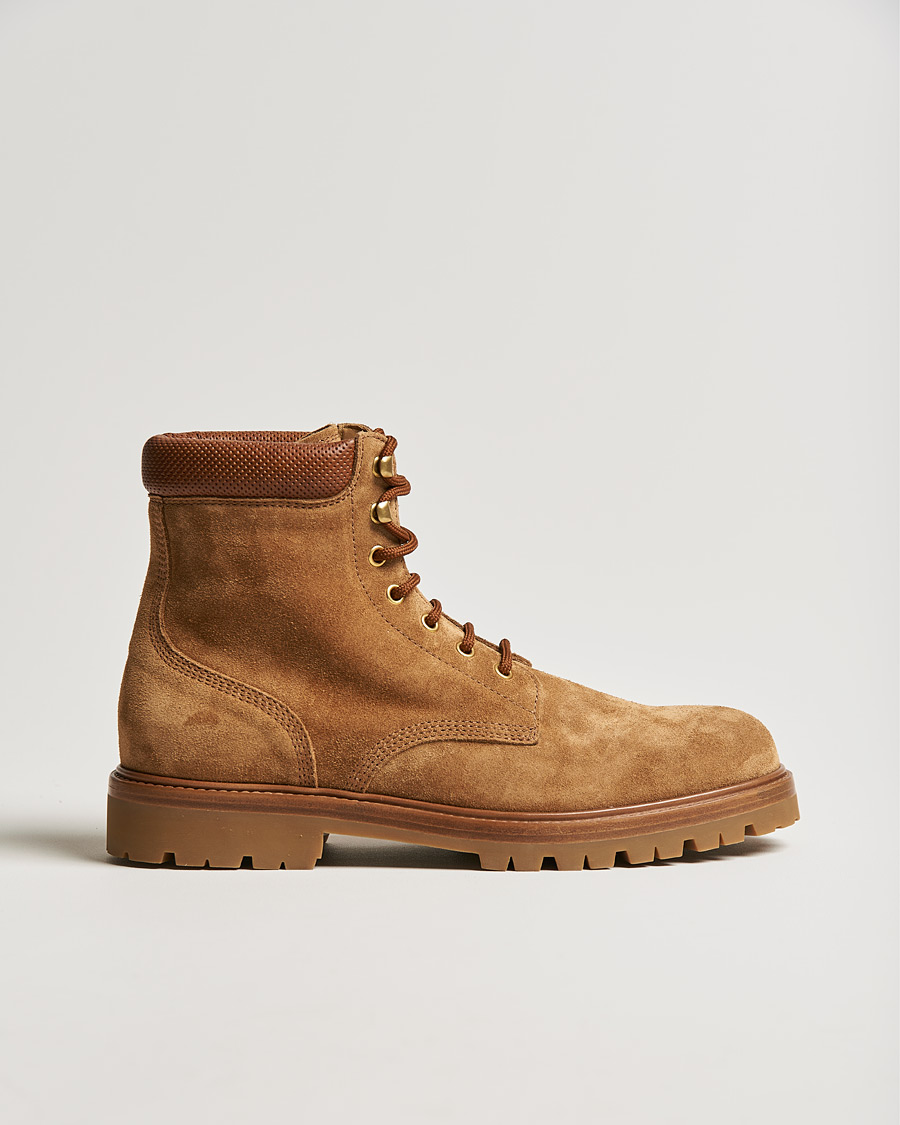 Herr | Brunello Cucinelli Plain Toe Boot Brown Suede | Brunello Cucinelli | Plain Toe Boot Brown Suede