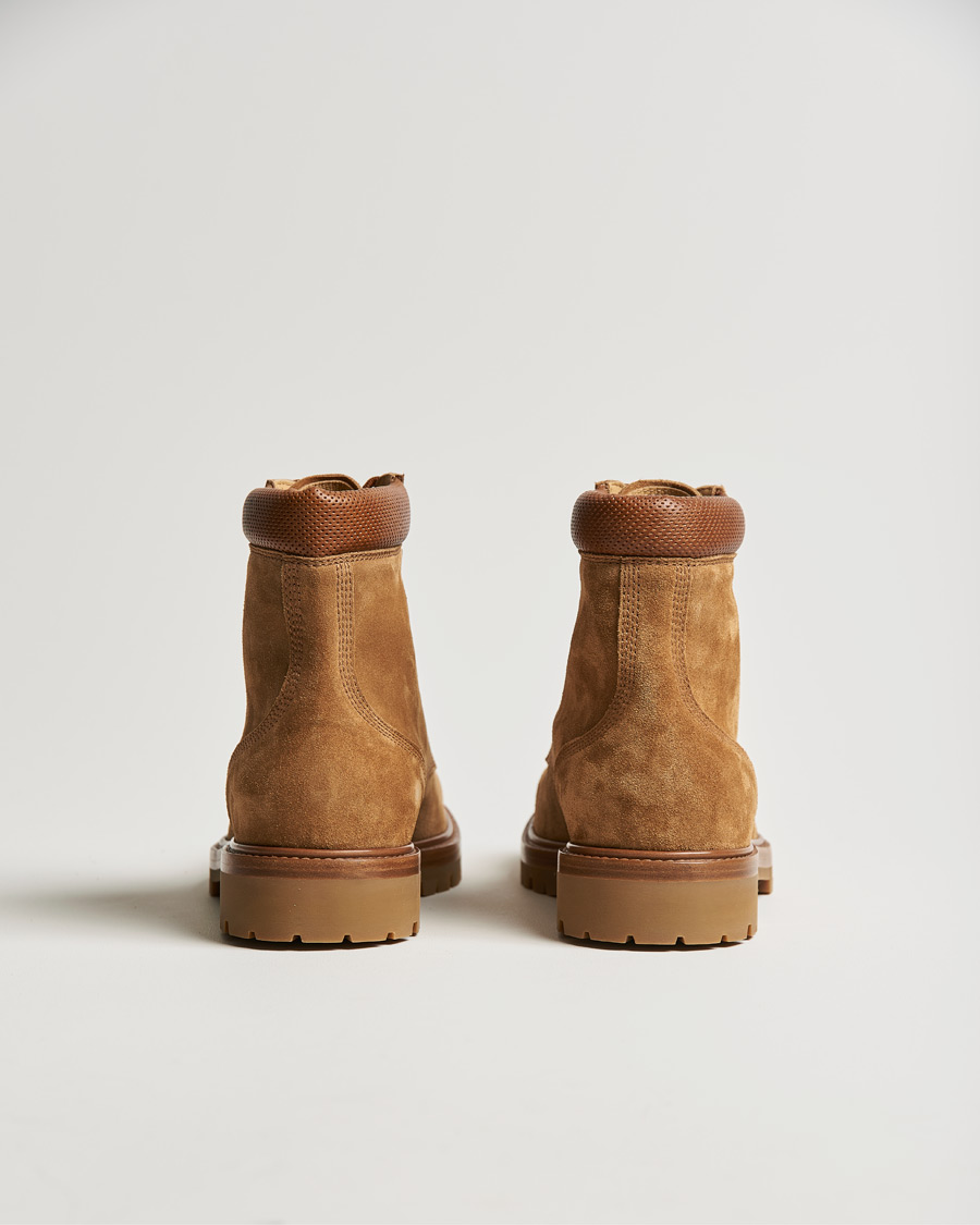 Herr | Brunello Cucinelli Plain Toe Boot Brown Suede | Brunello Cucinelli | Plain Toe Boot Brown Suede