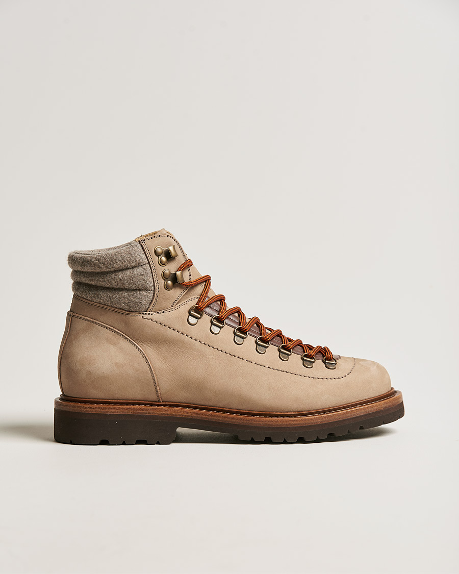 Herr | Brunello Cucinelli Hiking Boot Stone Suede | Brunello Cucinelli | Hiking Boot Stone Suede