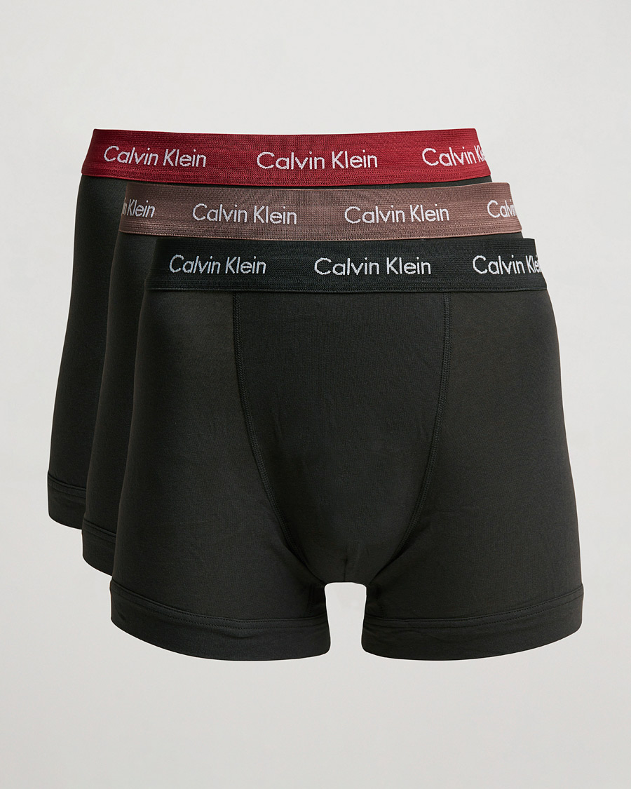 Herr |  | Calvin Klein | Cotton Stretch 3-Pack Trunk Camel/Black/Red