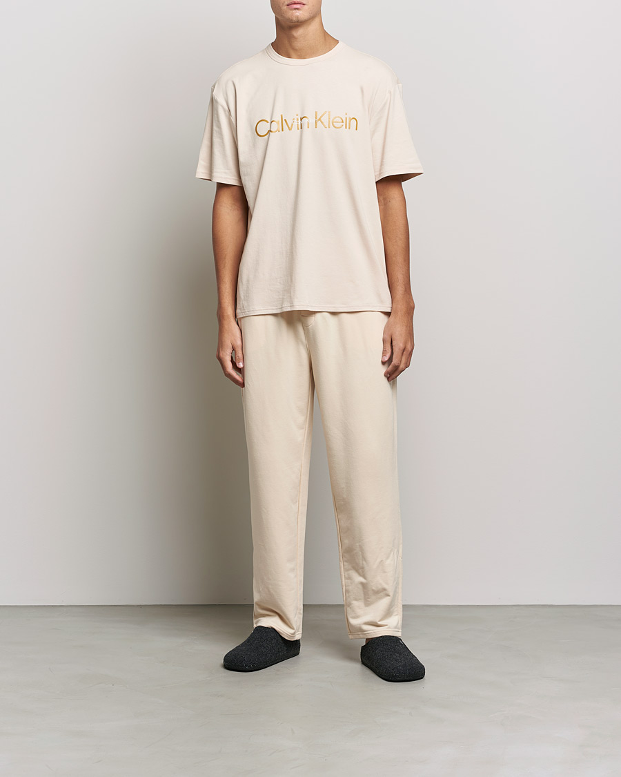 Herr | Mjukisbyxor | Calvin Klein | Loungewear Sweatpants Tapioca Beige