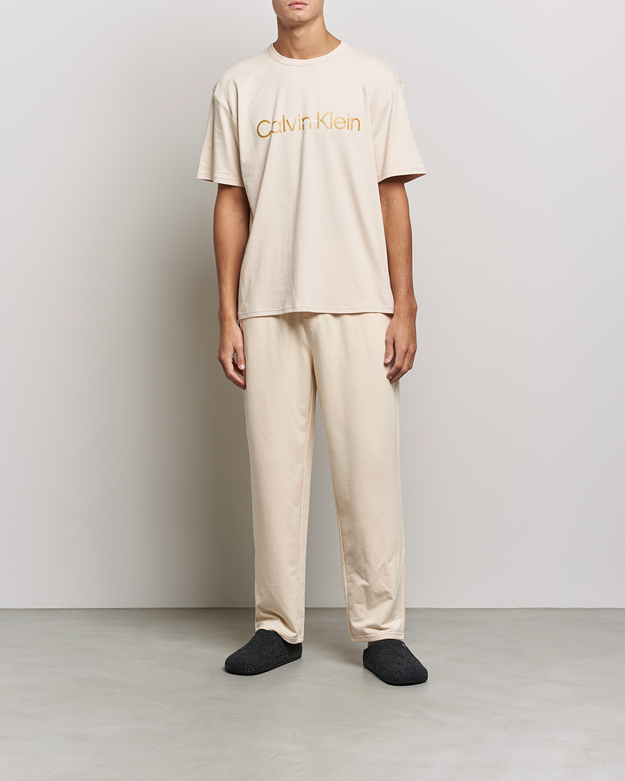 Herr | Byxor | Calvin Klein | Loungewear Sweatpants Tapioca Beige