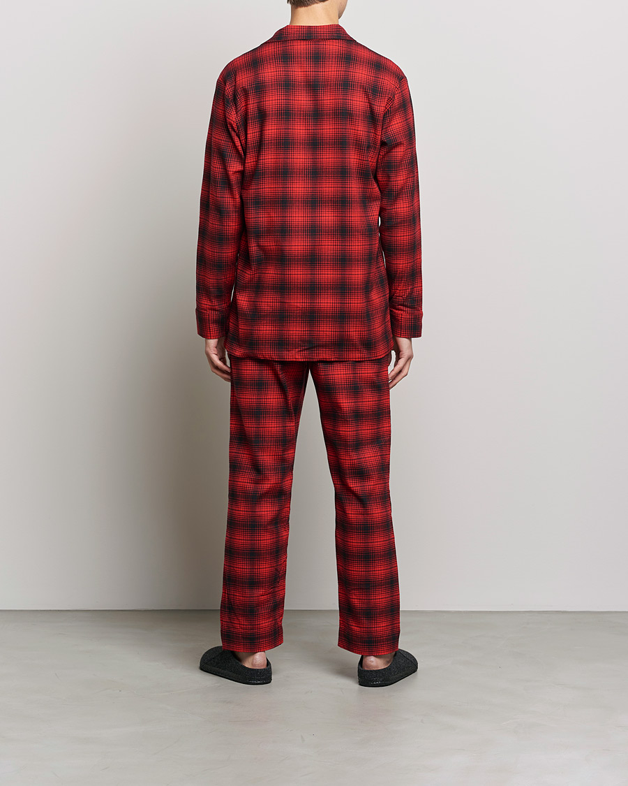 Herr | Pyjamasset | Calvin Klein | Cotton Checked Pyajama Set Red/Black