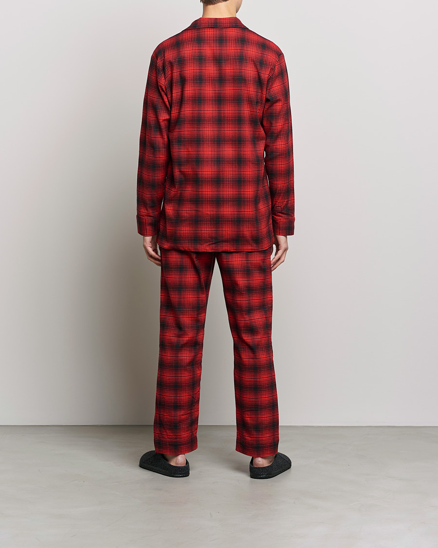 Herr | Pyjamas & Morgonrockar | Calvin Klein | Cotton Checked Pyajama Set Red/Black