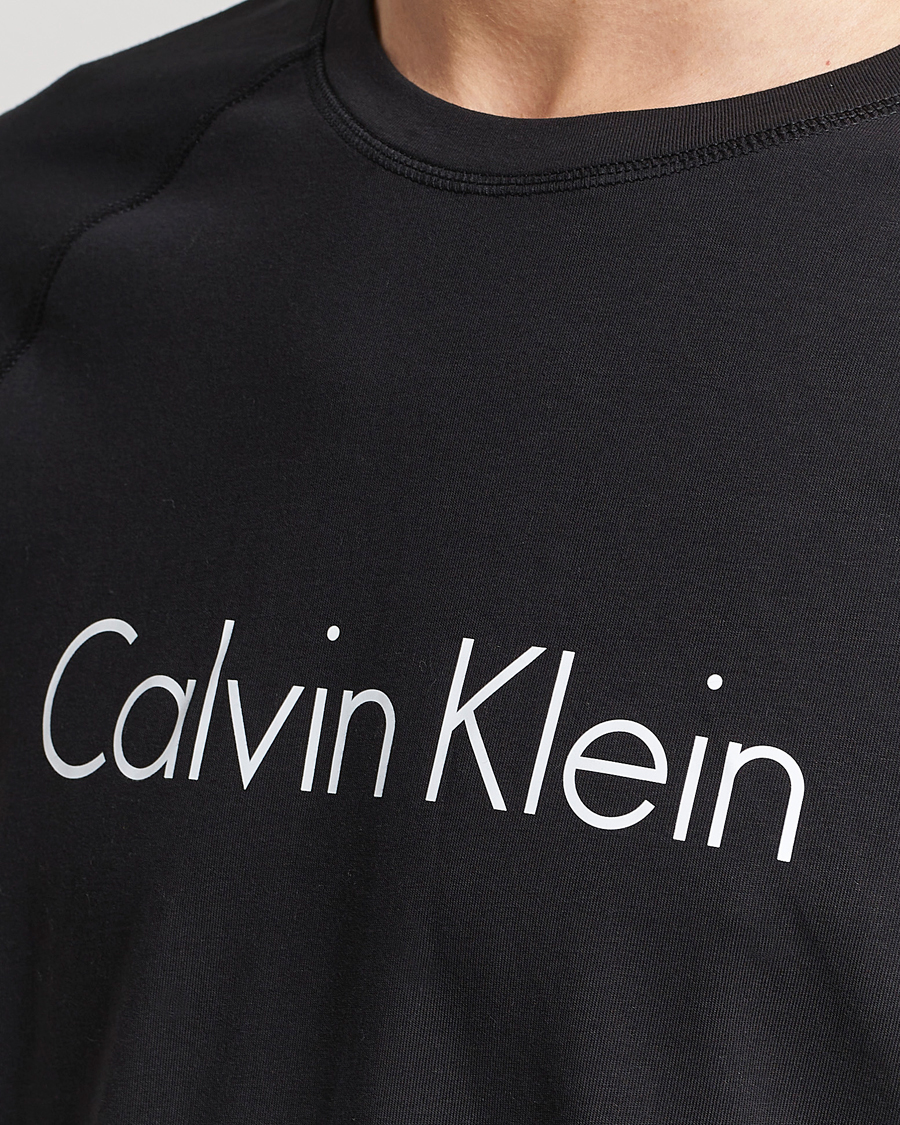 Herr | Pyjamas & Morgonrockar | Calvin Klein | Logo Long Sleeve Pyjama Set Black/White