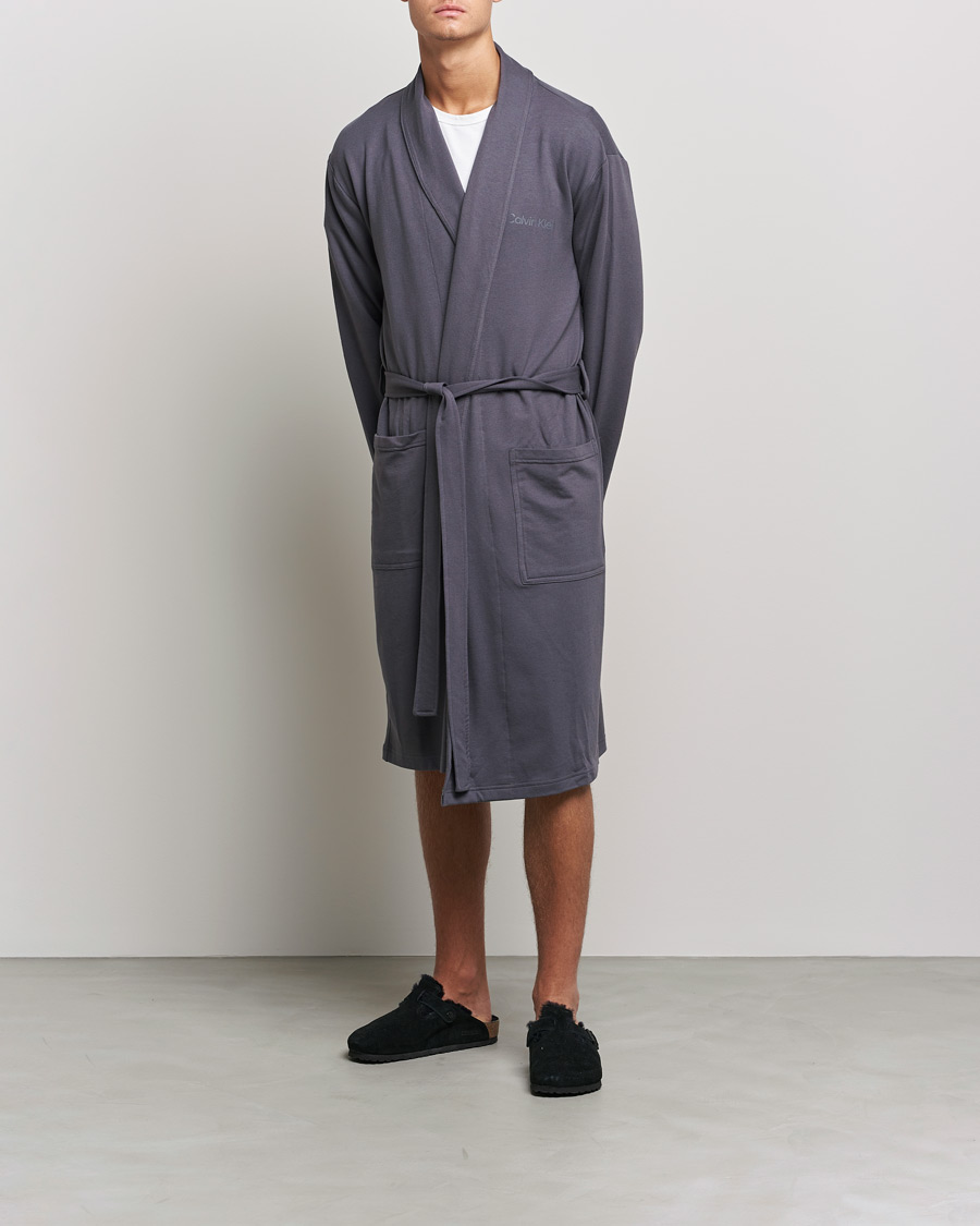 Herr | Pyjamas & Morgonrockar | Calvin Klein | Terry Robe Sleek Grey