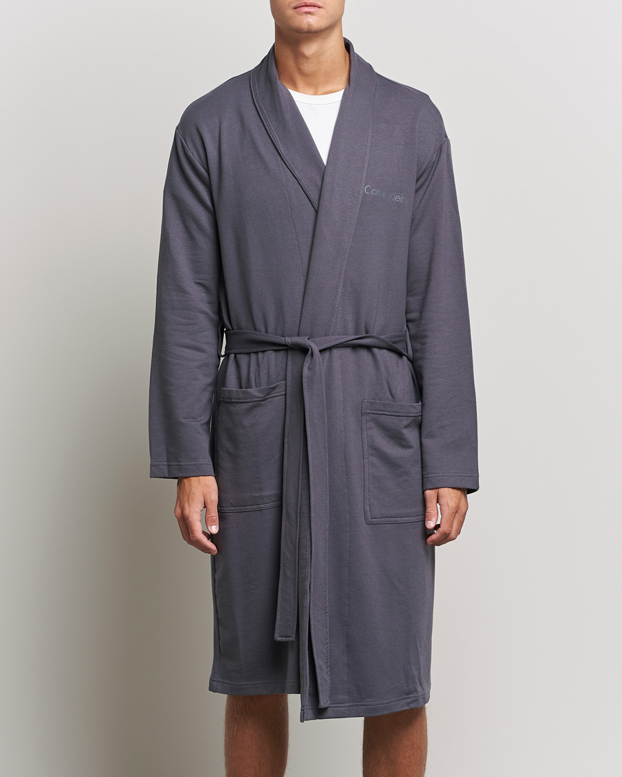 Herr | Pyjamas & Morgonrockar | Calvin Klein | Terry Robe Sleek Grey