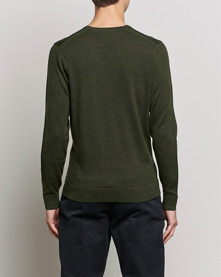 Herr | Tröjor | Calvin Klein | Superior Wool Crew Neck Sweater Dark Olive