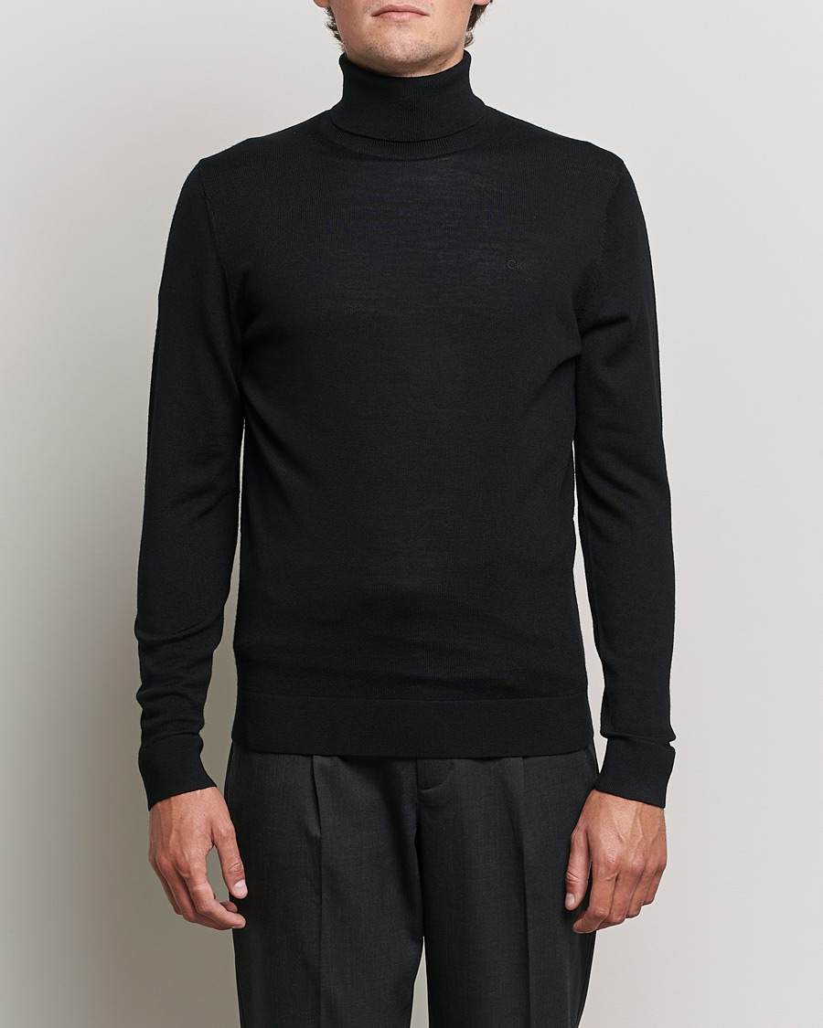 Herr | Calvin Klein | Calvin Klein | Superior Wool Rollneck Black