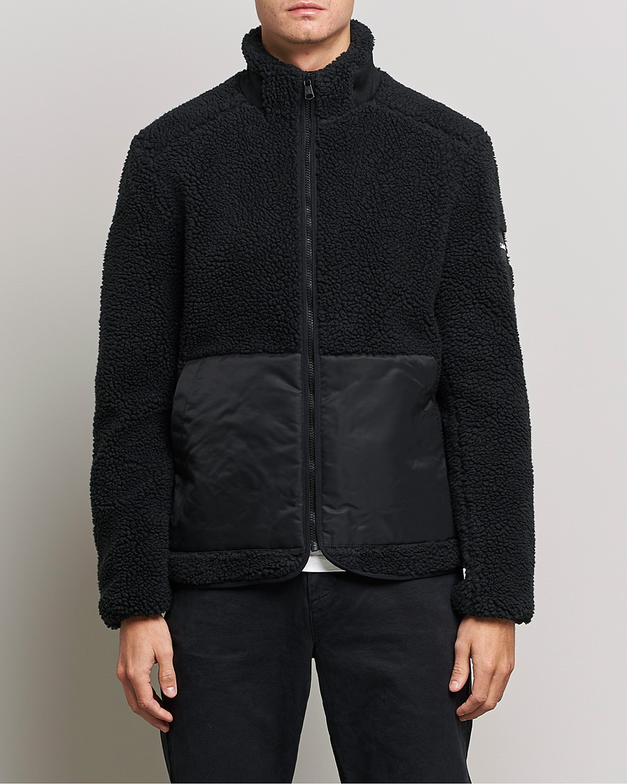 Herr | Calvin Klein | Calvin Klein | Teddy Full Zip Sweater Black