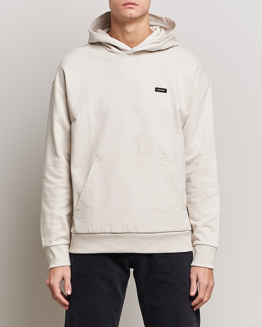 Herr | Tröjor | Calvin Klein | Cotton Comfort Hoodie Stony Beige