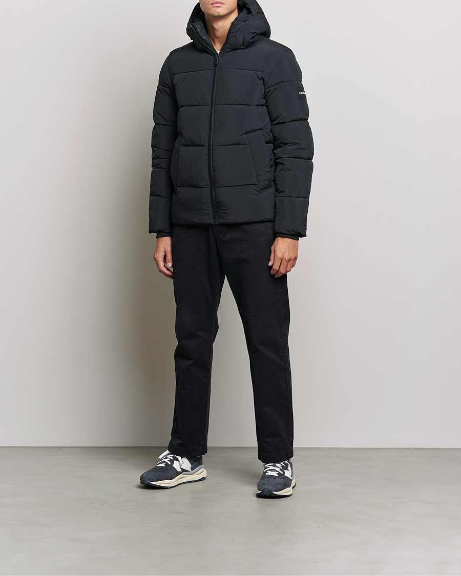 Herr | Jackor | Calvin Klein | Crinkle Nylon Puffer Jacket Black