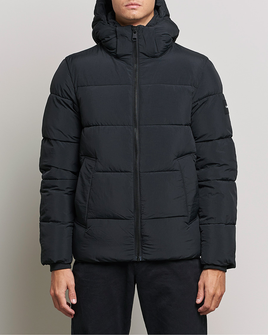 Herr | Dunjackor | Calvin Klein | Crinkle Nylon Puffer Jacket Black
