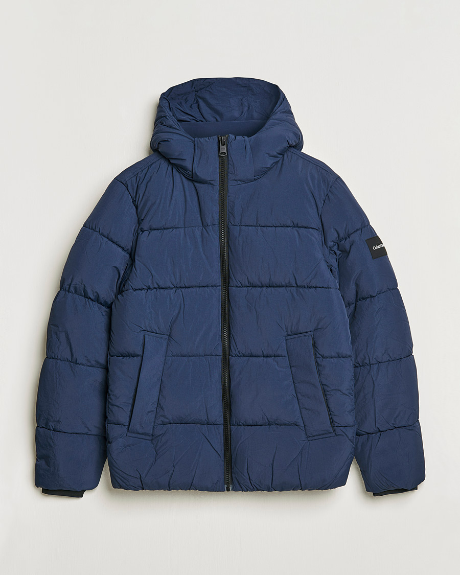 Herr | Jackor | Calvin Klein | Crinkle Nylon Puffer Jacket Navy