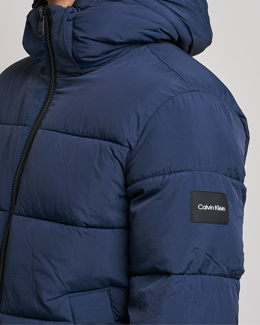 Herr | Jackor | Calvin Klein | Crinkle Nylon Puffer Jacket Navy