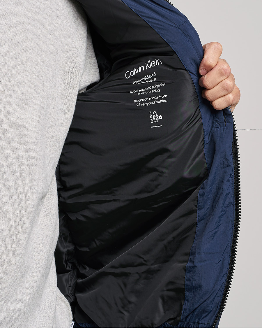 Herr | Jackor | Calvin Klein | Crinkle Nylon Puffer Jacket Navy