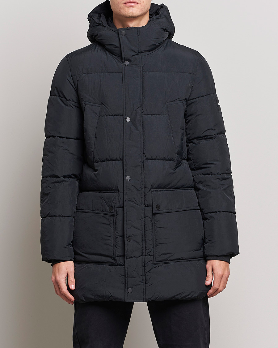 Herr | Jackor | Calvin Klein | Crinkle Nylon Long Puffer Jacker Black