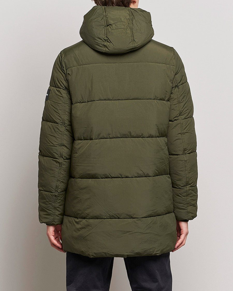 Herr | Jackor | Calvin Klein | Crinkle Nylon Long Puffer Jacker Dark Olive