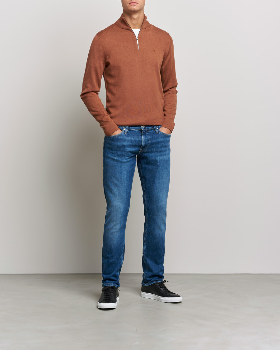 Herr | Slim fit | Calvin Klein | Slim Lewis Stretch Jeans Medium Blue