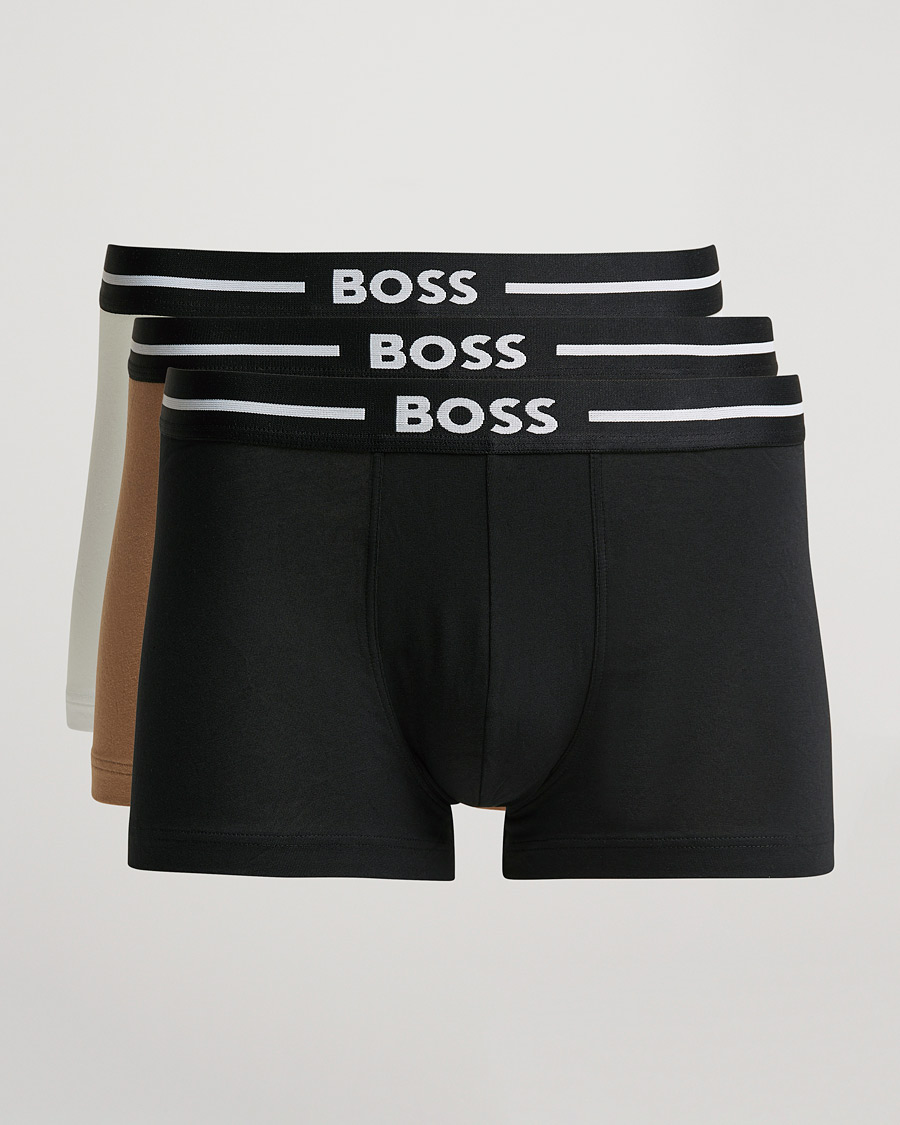 Herr | Underkläder | BOSS BLACK | BOSS 3-Pack Boxer Trunk Beige/White/Black